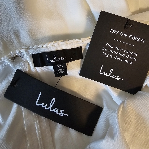 Lulus Majorly Iconic White Swiss Dot Ruffled Lace-up Sleeveless Braided Jumpsuit - Picture 15 of 15